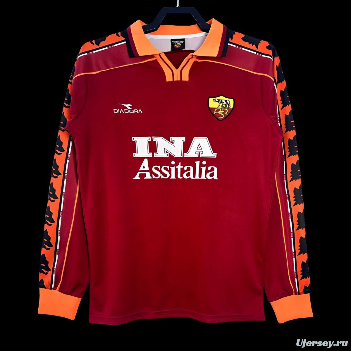 Retro 98/99 Roman Home Long Sleeve Jersey