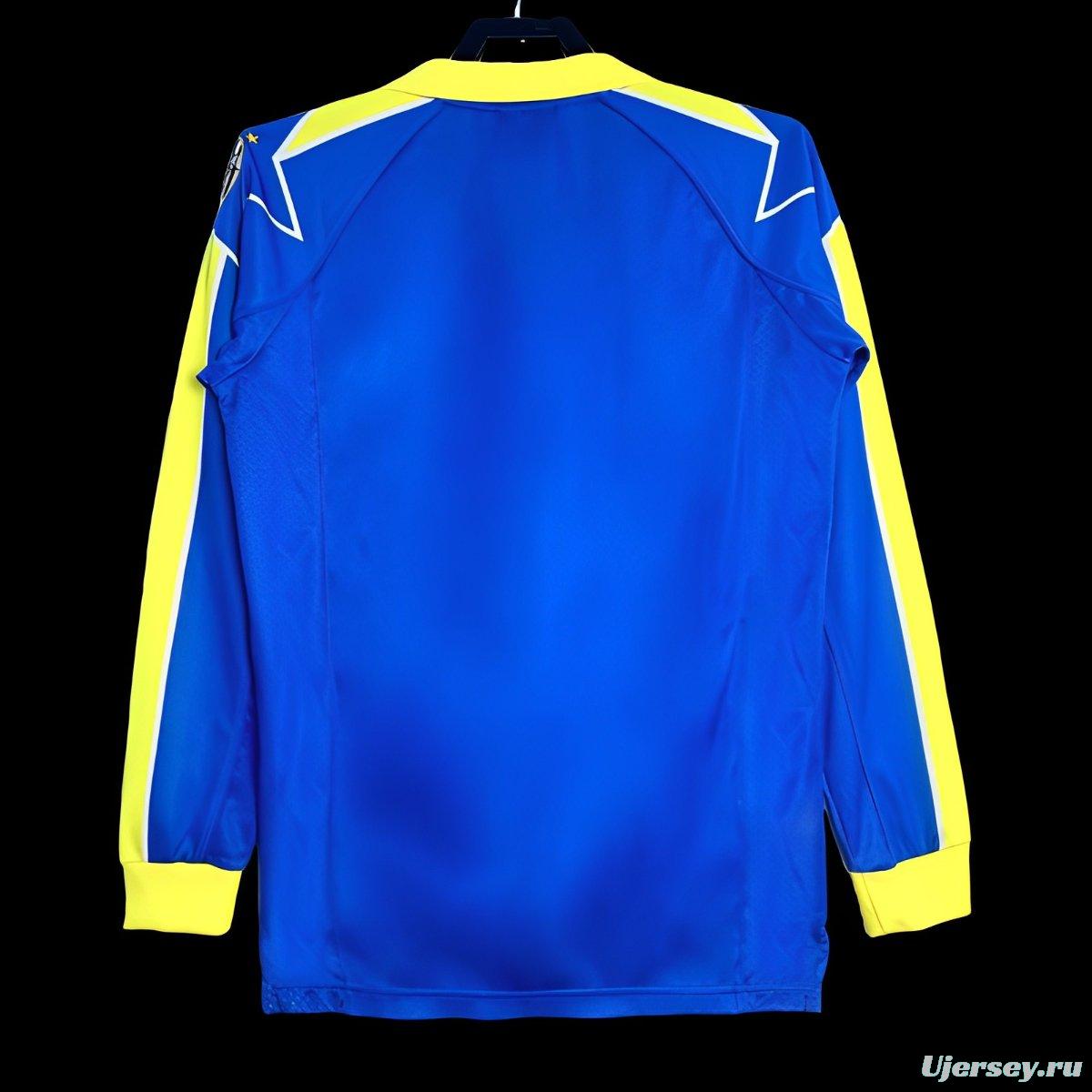Retro 97/99 Juventus Away Blue Long Sleeve Jersey