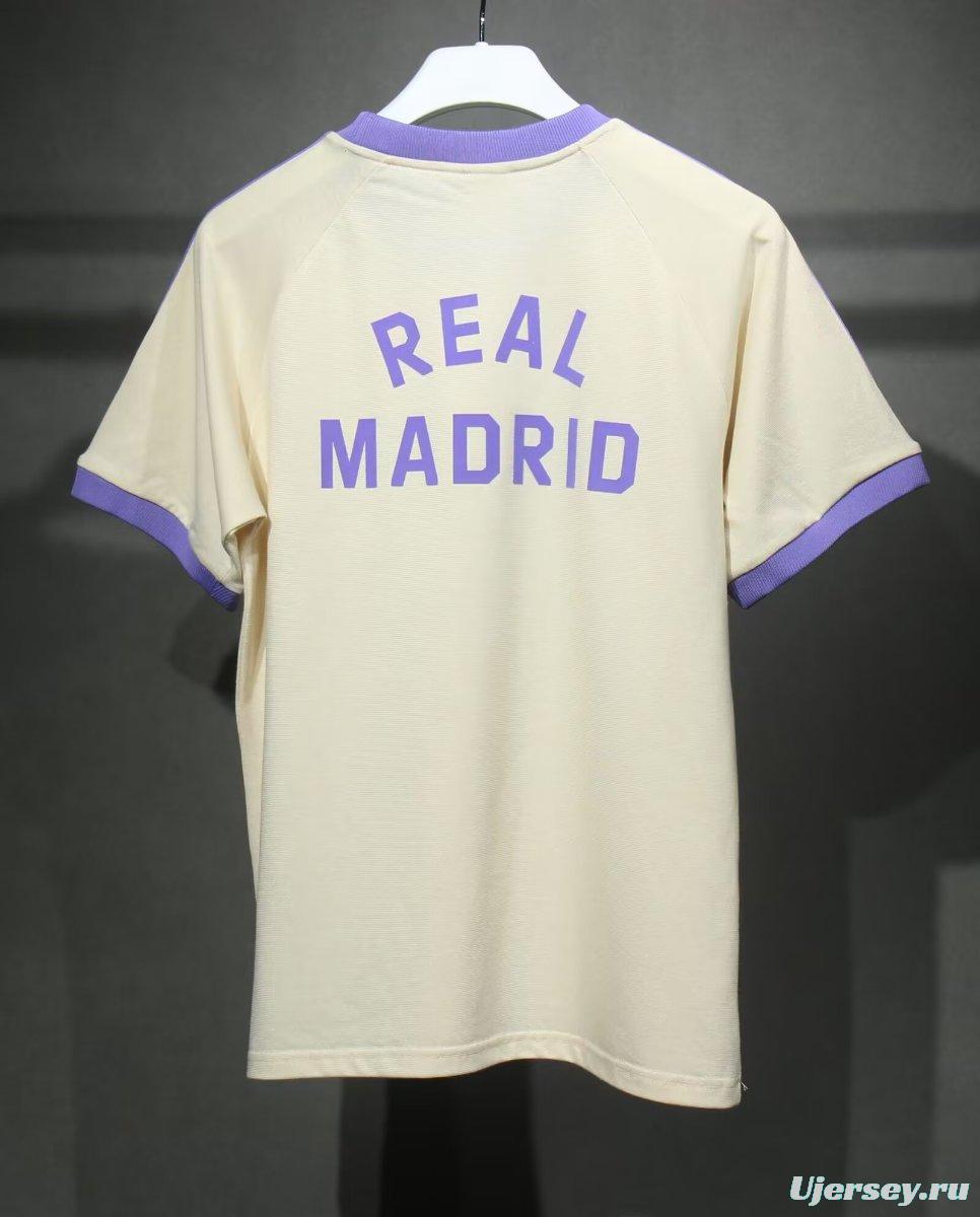 24/25 Real Madrid Cotton Beige T-shirt Jersey