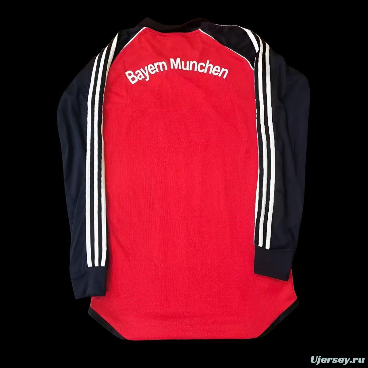 Retro 01/02 Bayern Munich Home Long Sleeve Jersey