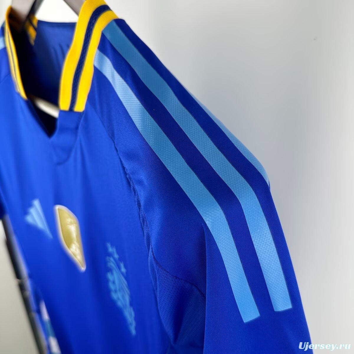 Player Version 2025 Argentina Away Blue Jersey