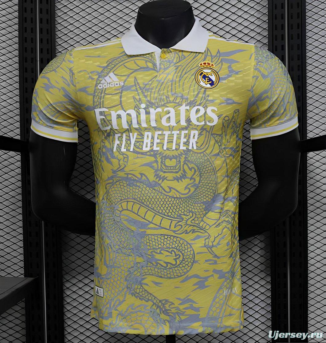 Player Version 24/25 Real Madrid Golden Dragon Pre-Match Jersey