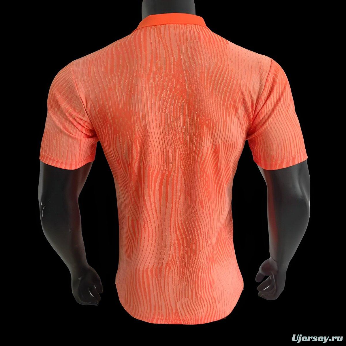 Player Version 2024 Netherlands Orange POLO Jersey