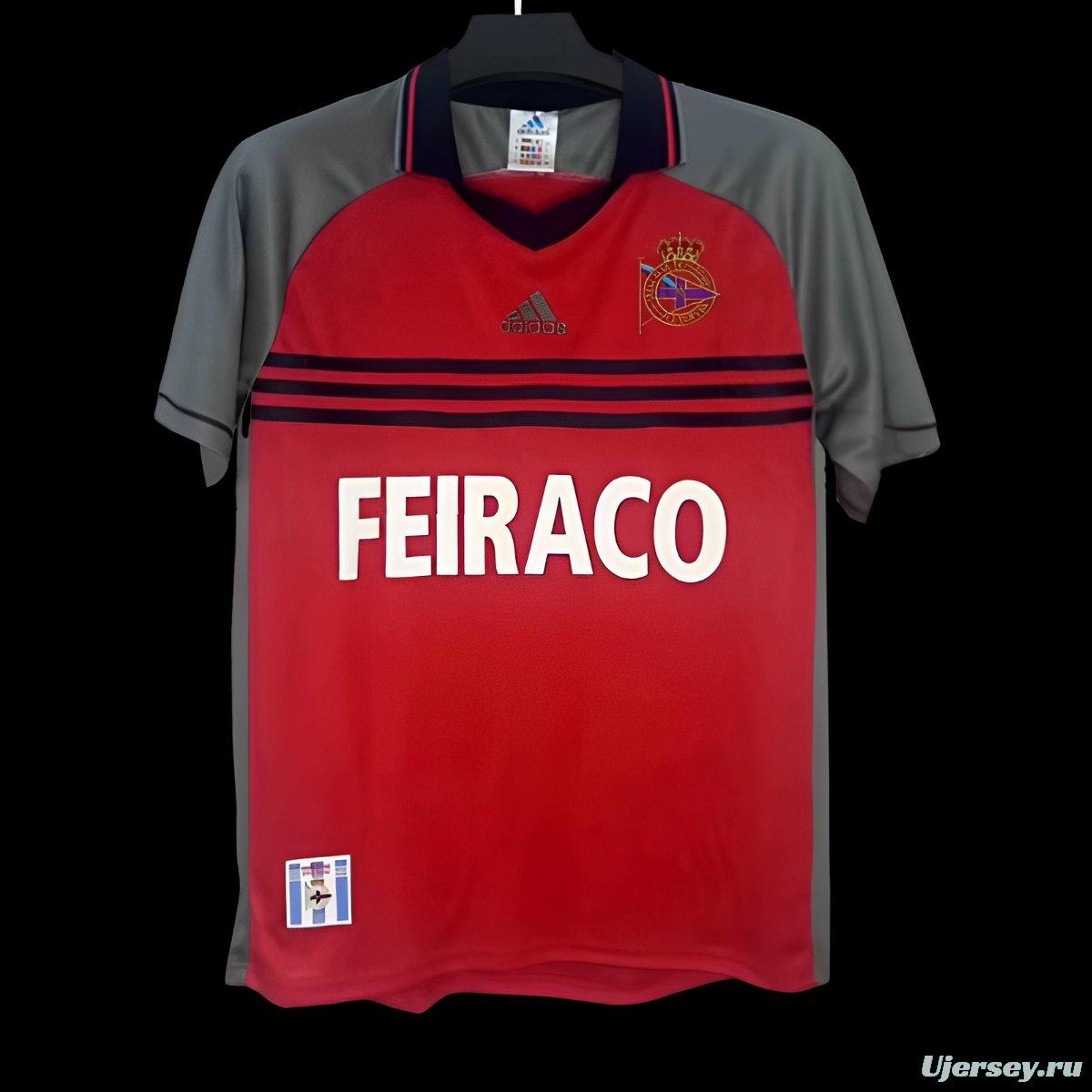 Retro 99/00 Deportivo La Coruna Third Red Jersey