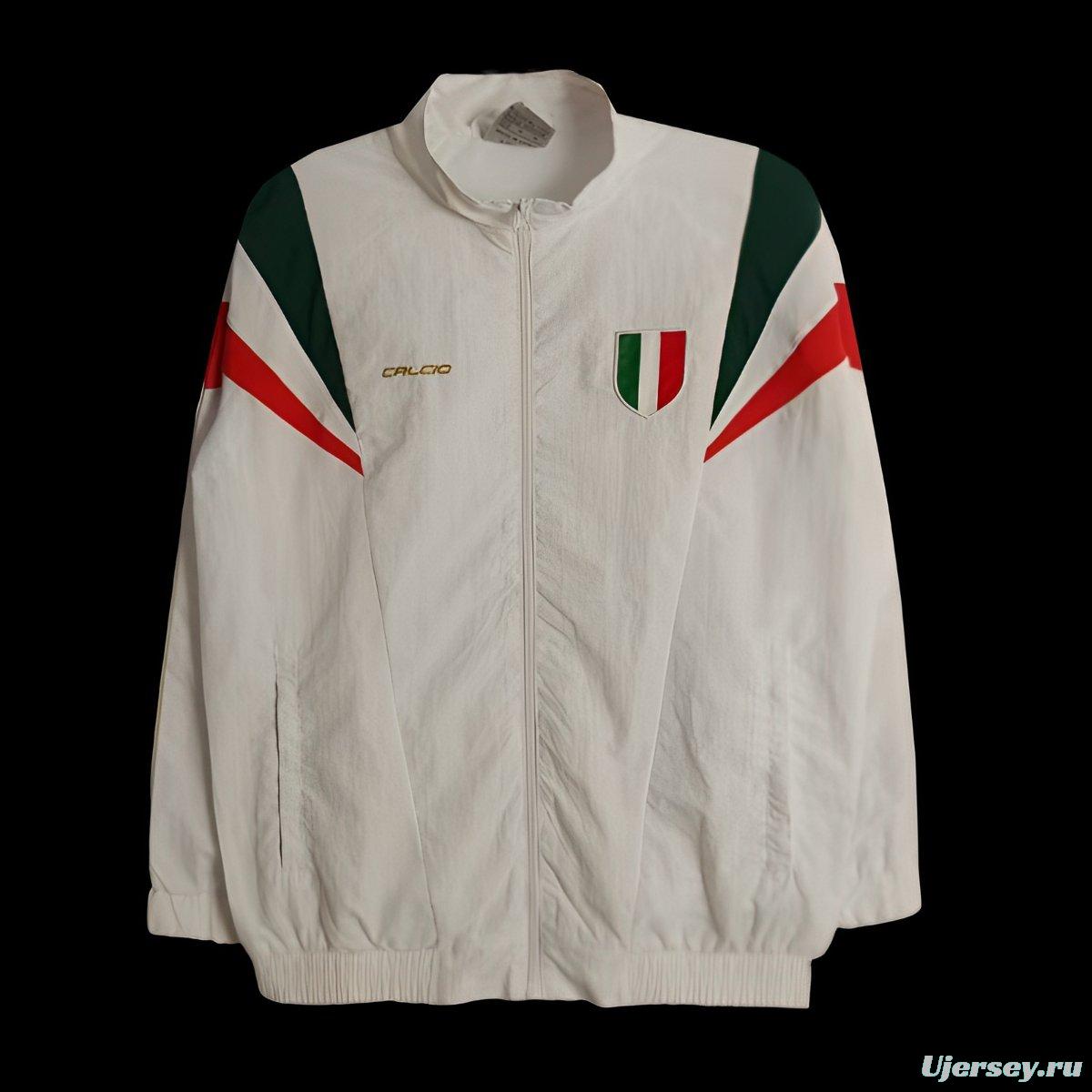 2025 Italy White Windbreaker