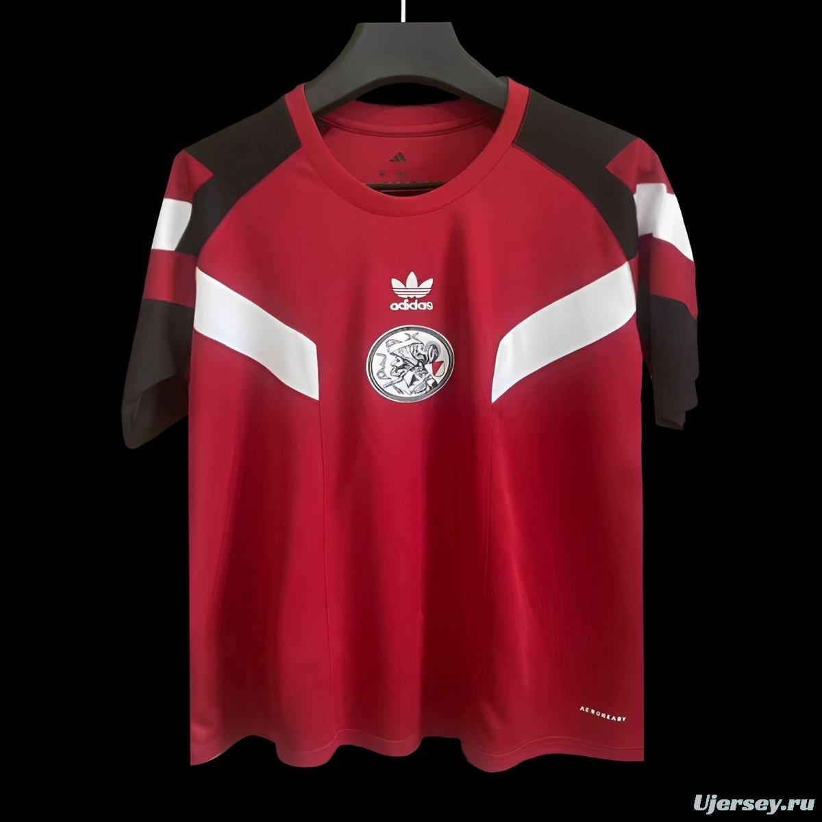 24/25 Ajax Originals Wine T-Shirt Jersey