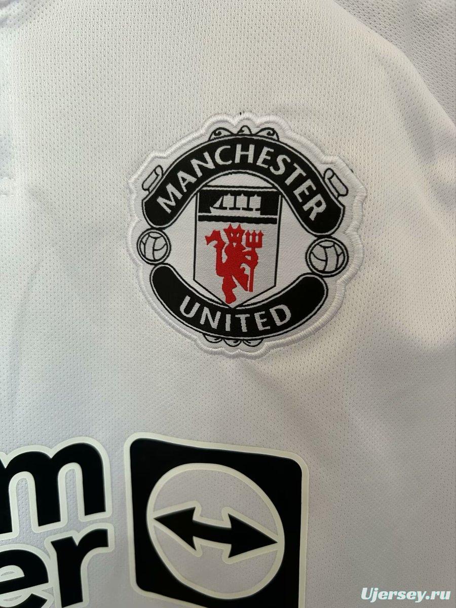 25/26 Manchester United White Rose Pattern Special Jersey