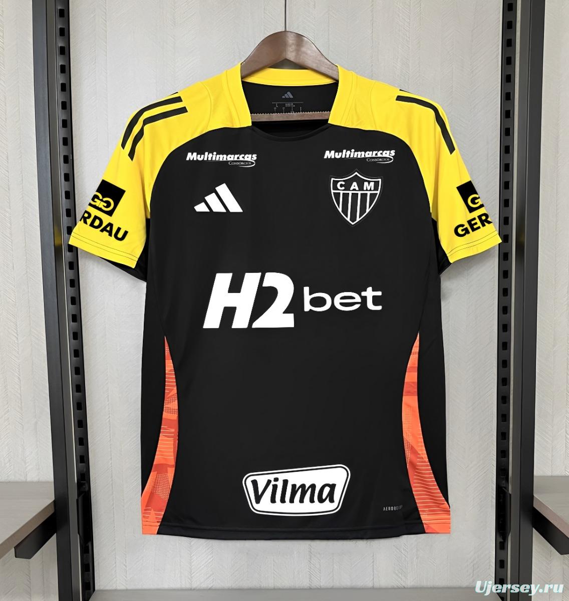 25/26 Atlético Mineiro Training Jersey All Sponsor Yellow Jersey S-XXXXL