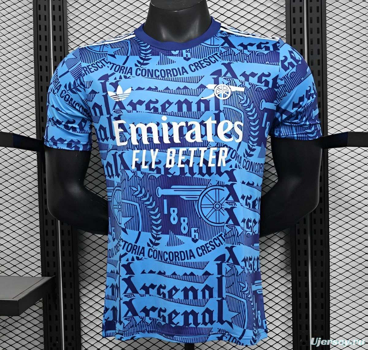 25/26 Player Version Arsenal Match Training Blue Jersey