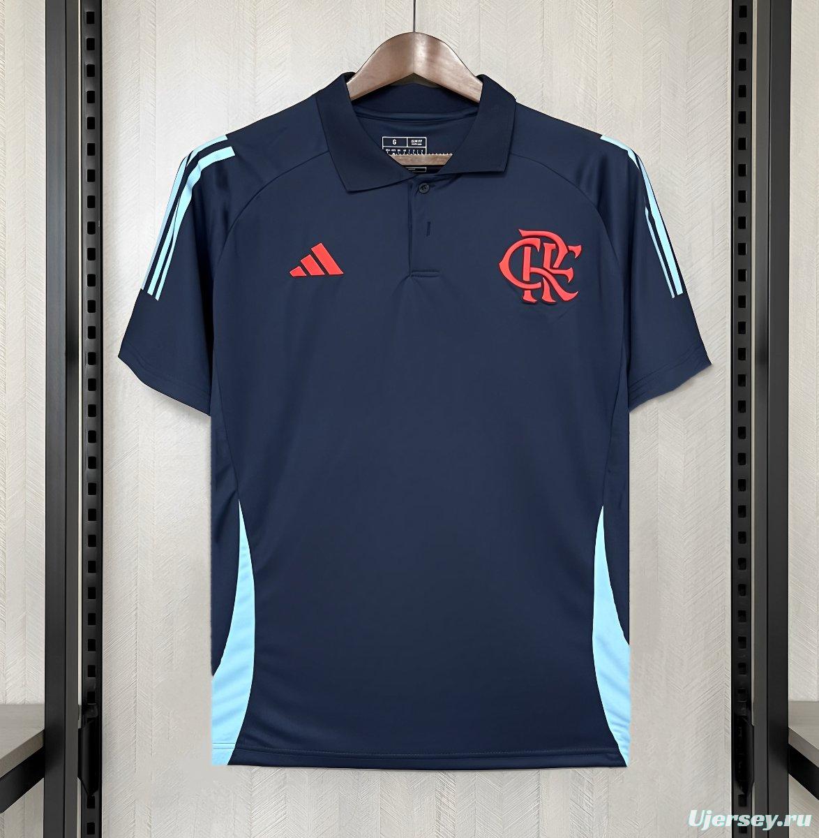 25/26 Flamengo Dark Blue POLO Jersey S-XXXXL