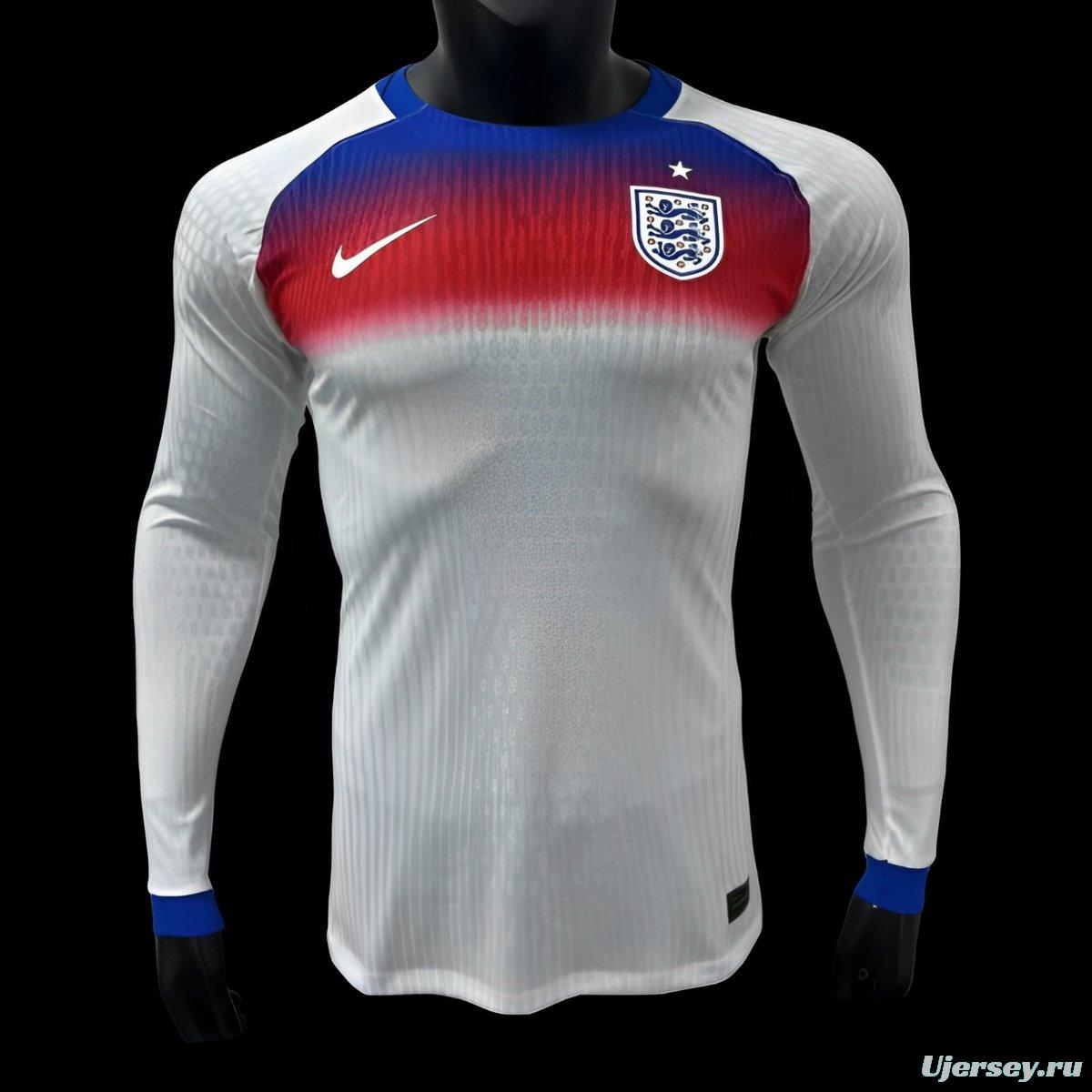 Player Version 2025 England Home Long Sleeve Jersey