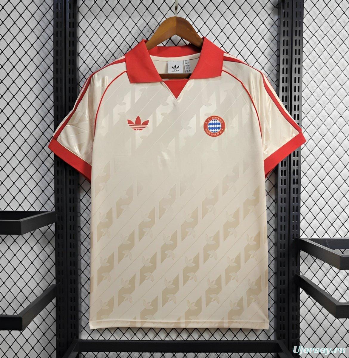 24/25 Bayern Munich Adidas Originals Cream Lifestyler Jersey