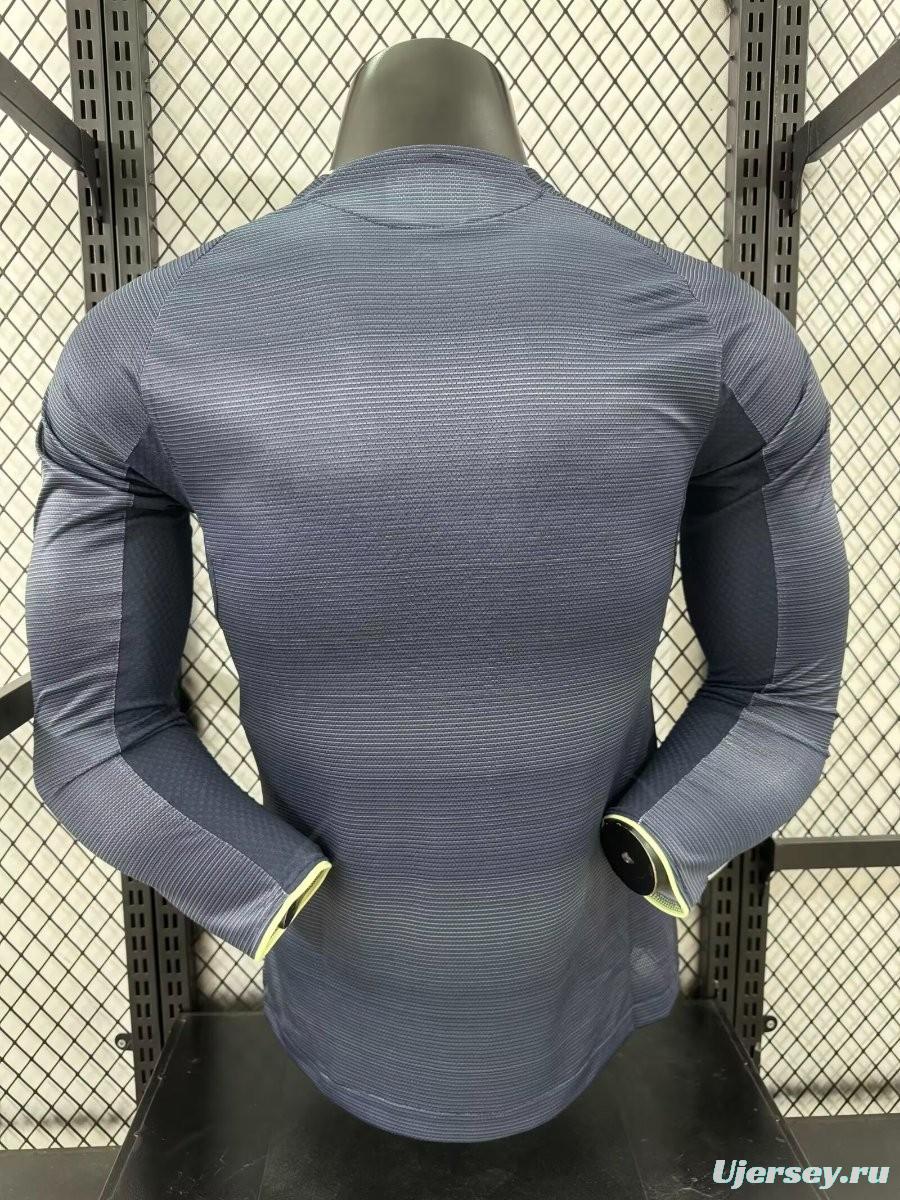 Player Version 25/26 Real Madrid Away Long Sleeve Jersey