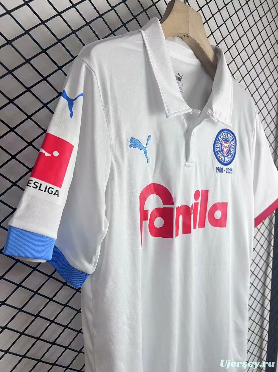 24/25 Holstein Kiel 125Th Anniversary WHITE Jersey