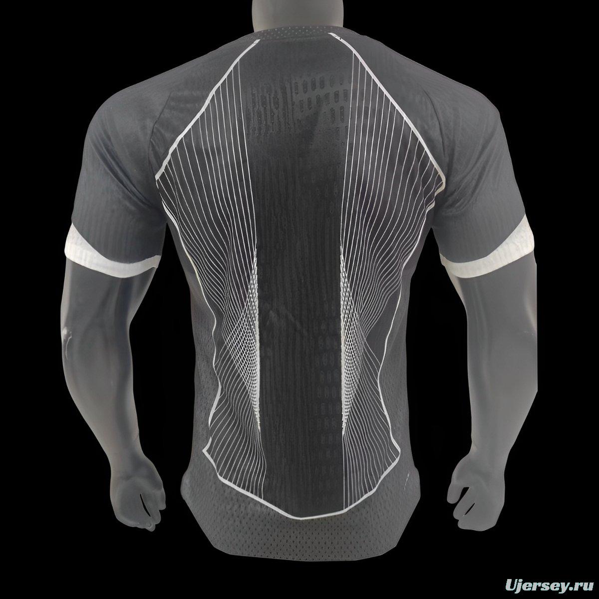 Player Version 25/26 FC Barcelona Black with White Line Pattern Jersey