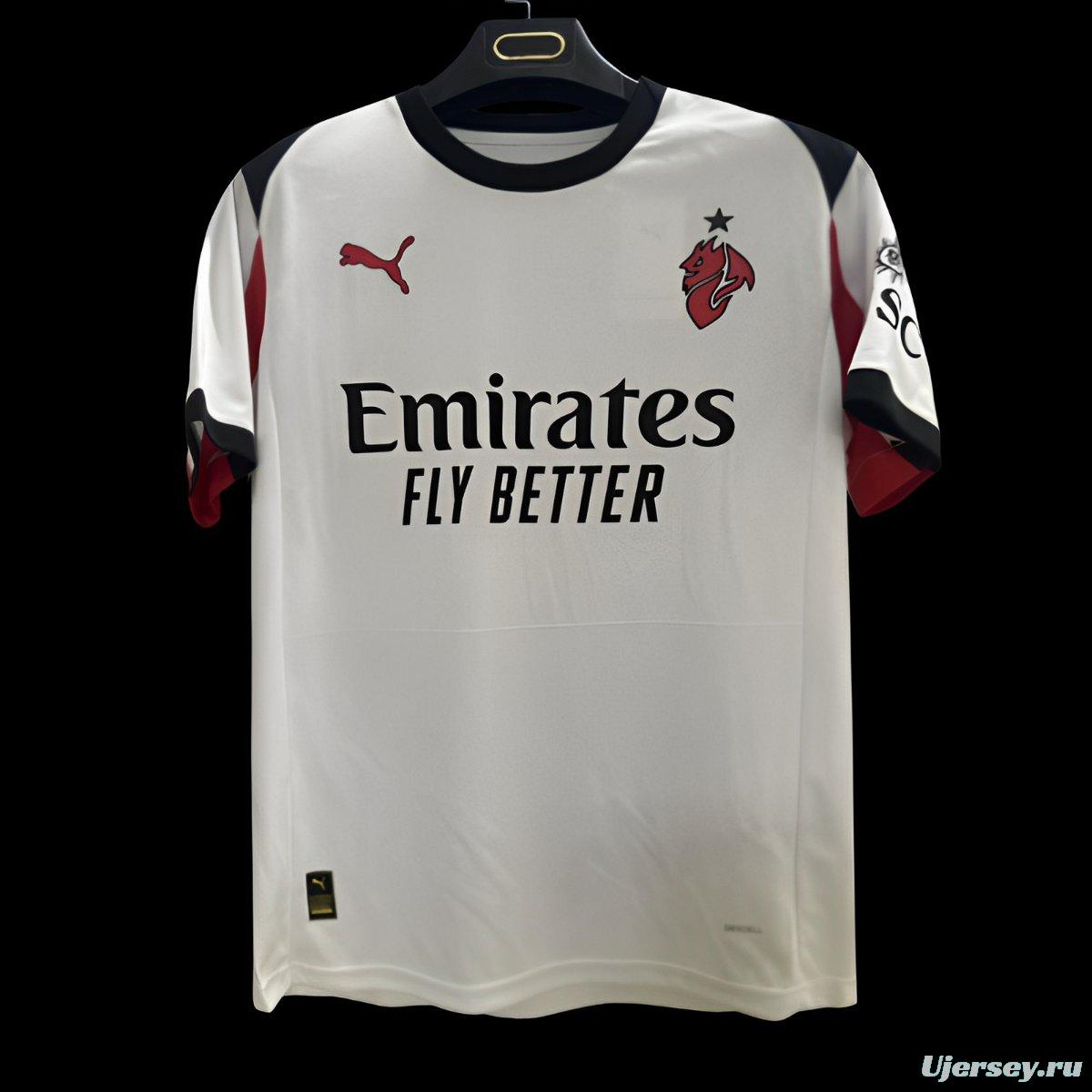 25/26 AC Milan Away White Jersey