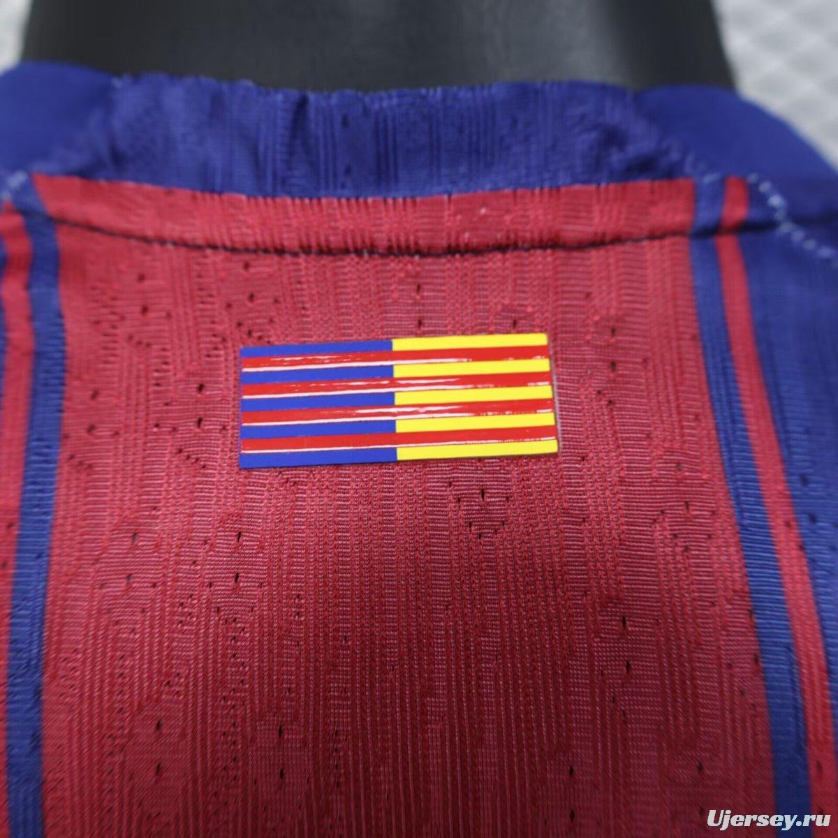 Player Version 25/26 Barcelona Home Long Sleeve Jersey