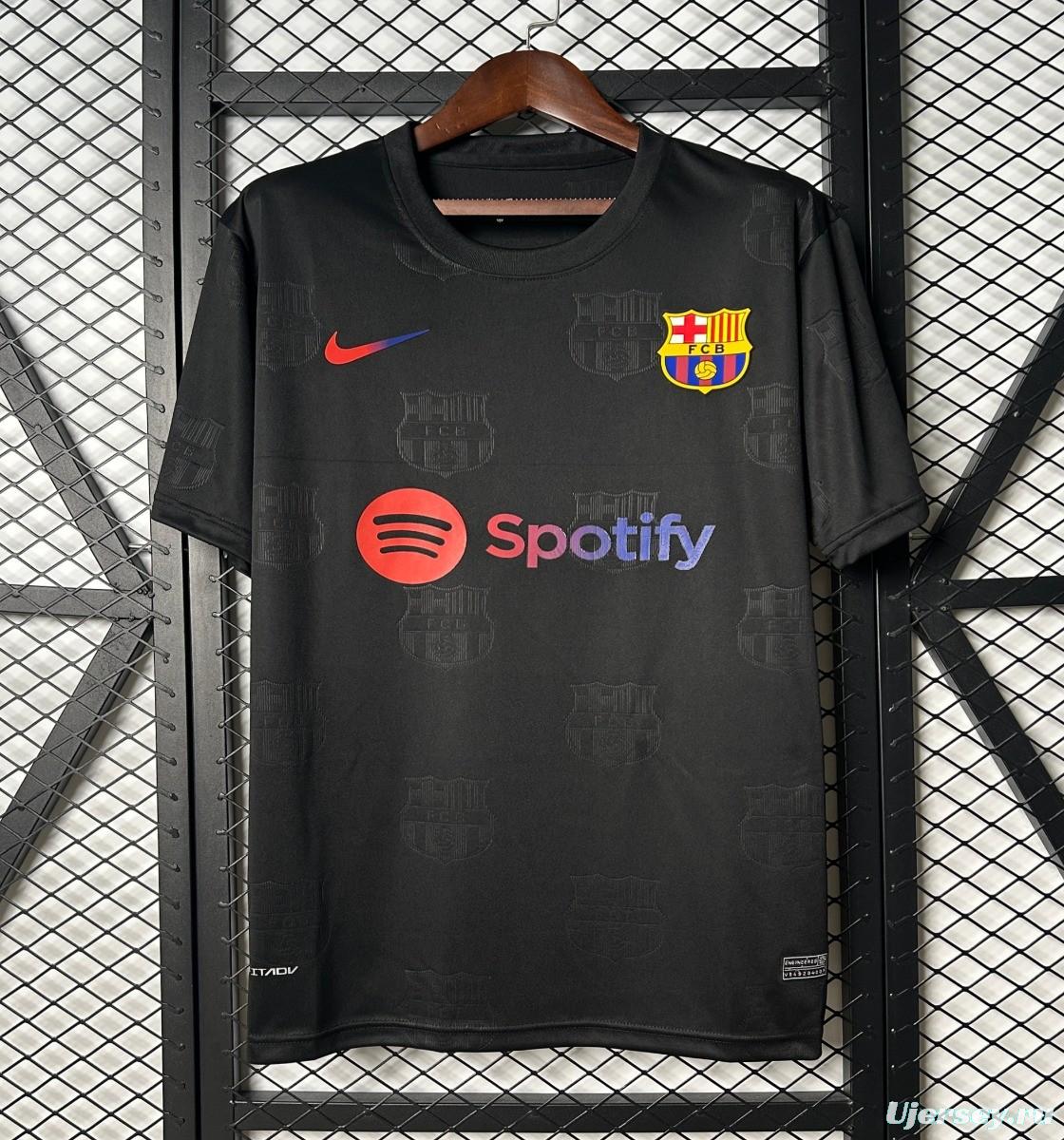 25/26 FC Barcelona Black with Spotify Logo Jersey