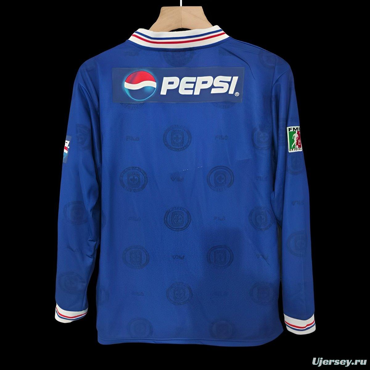 Retro 98/99 Cruz Azul Home Long Sleeve Jersey