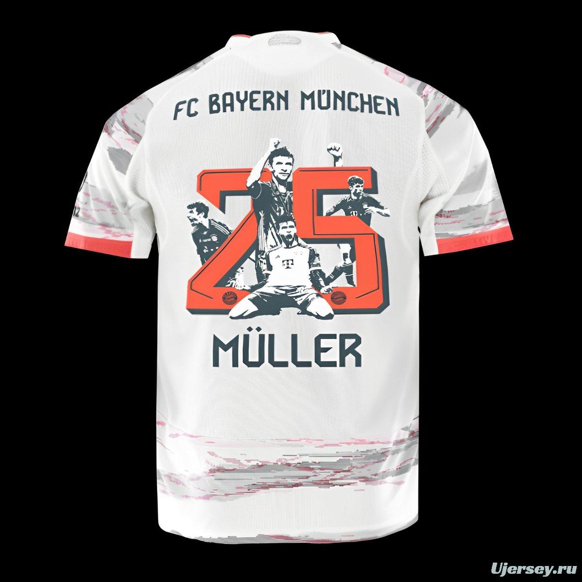 25/26 Bayern Munich Away Jersey Thomas Muller Limited Printing