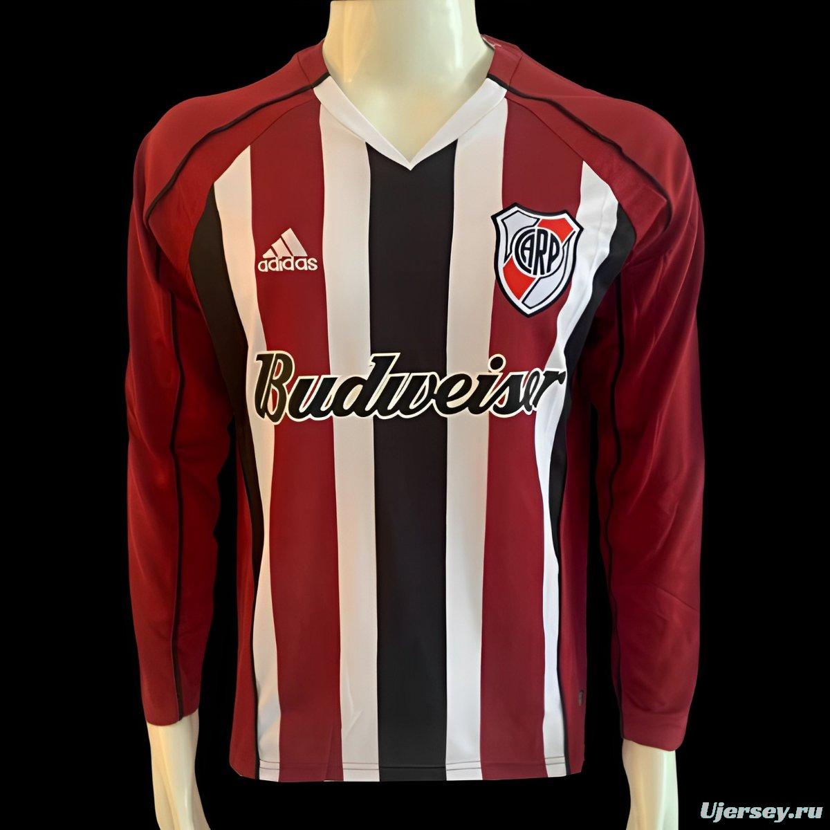 Retro 05/06 River Plate Away Long Sleeve Jersey