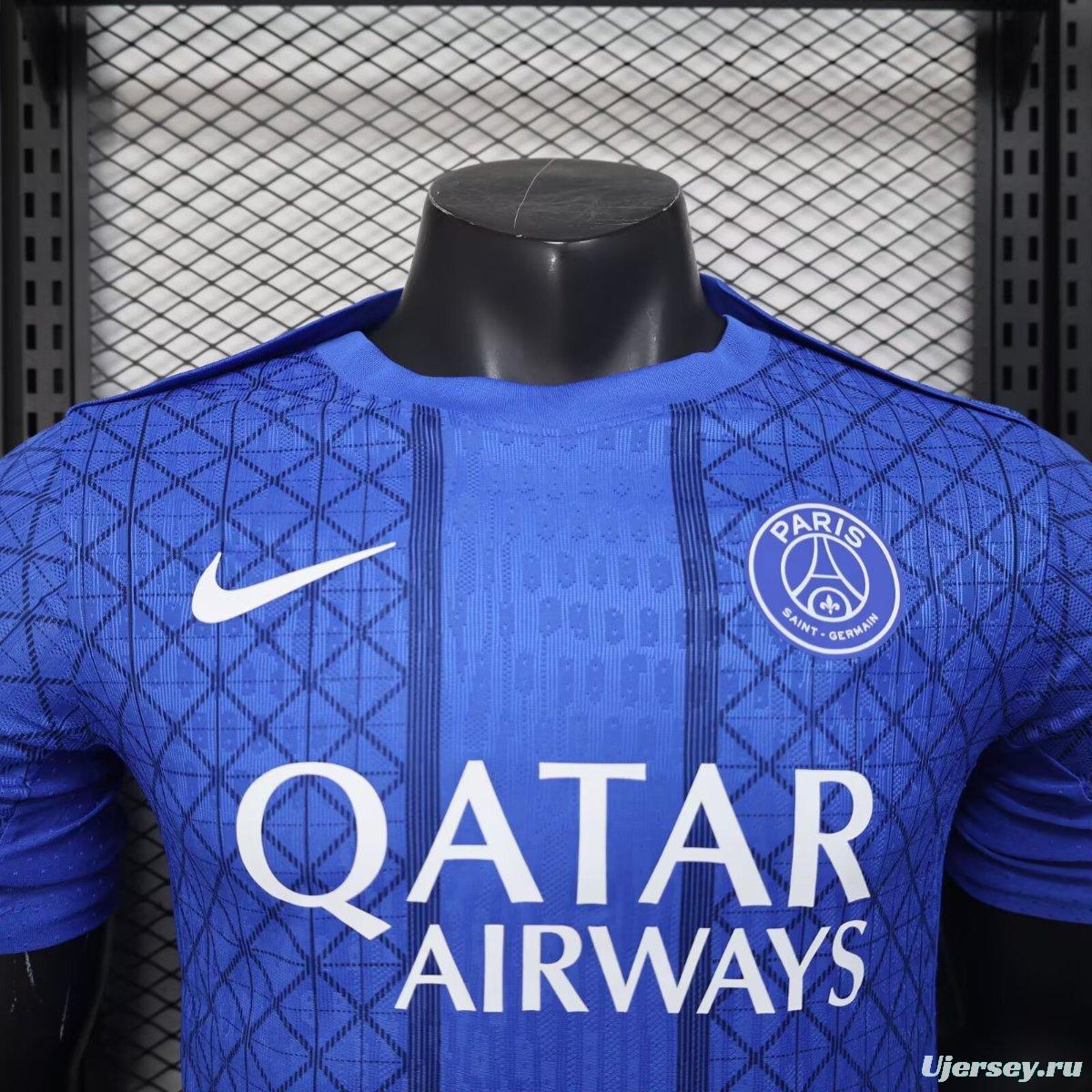 Player Version 25/26 PSG Blue with Diamond Pattern Jersey