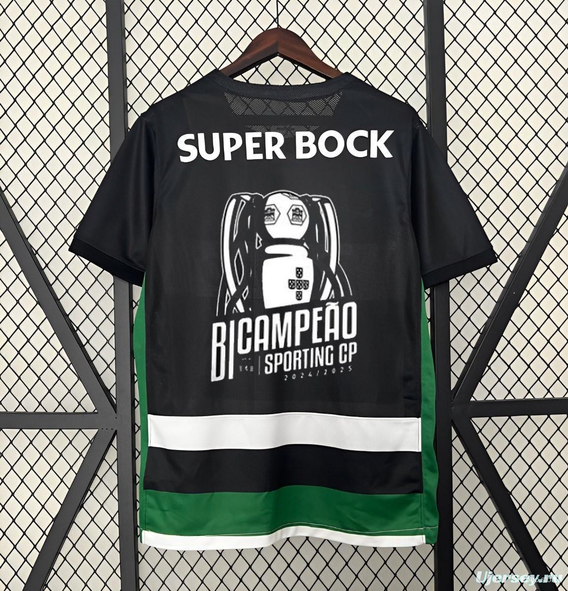 24/25 Sporting Lisbon Away Jersey  With Champion Printing