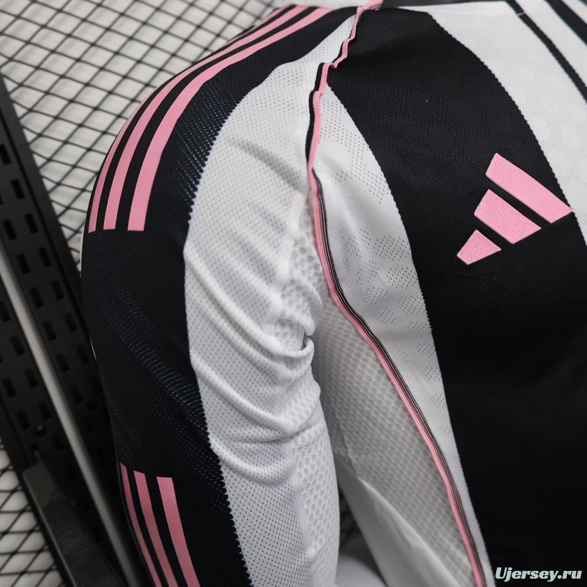 Player Version 25/26 Juventus Home Long Sleeve Jersey