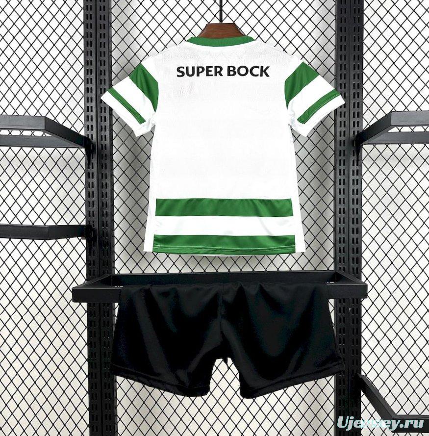 25/26 Kids Sporting Lisbon Home Jersey