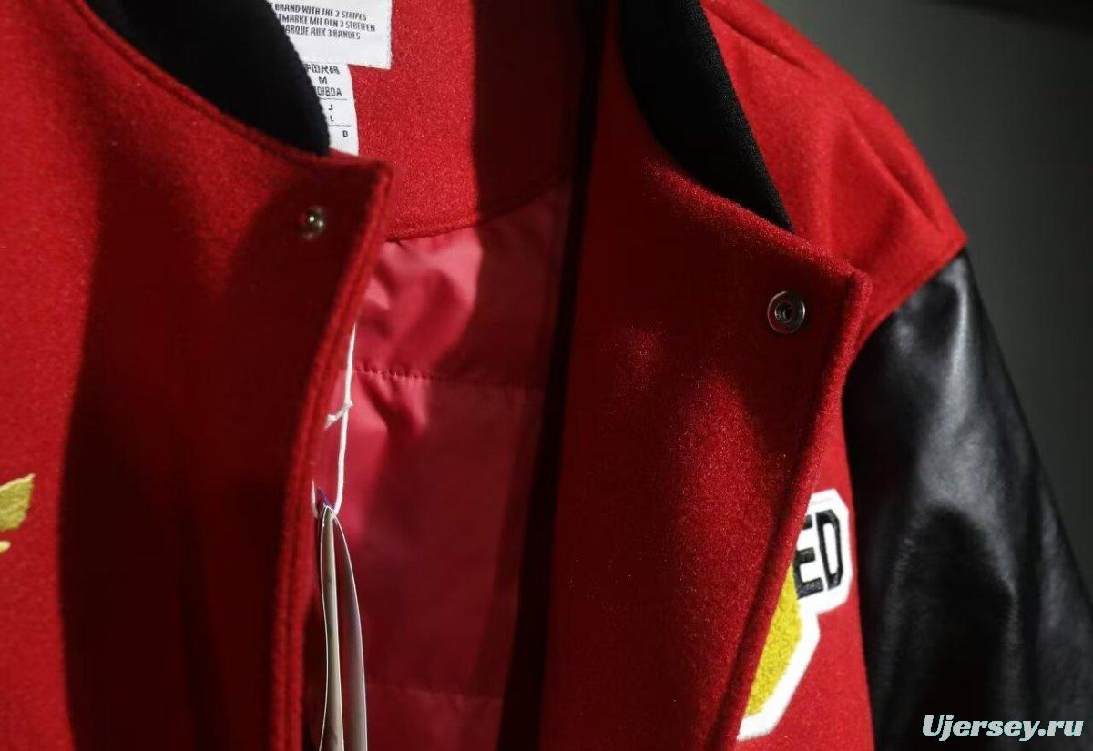 24/25 Manchester United Letterman Red/Black Jacket