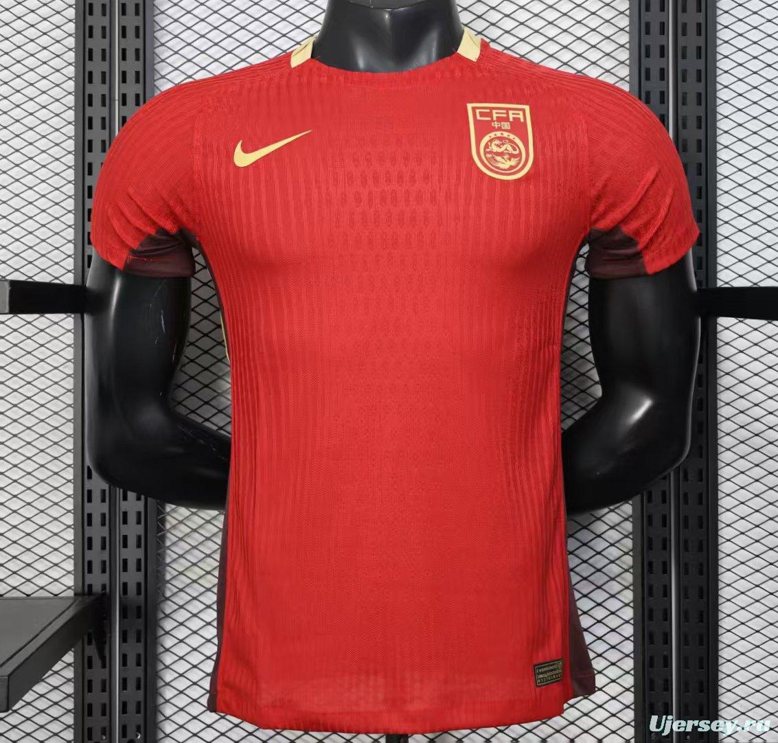 Player Version 2025 China Home Jersey