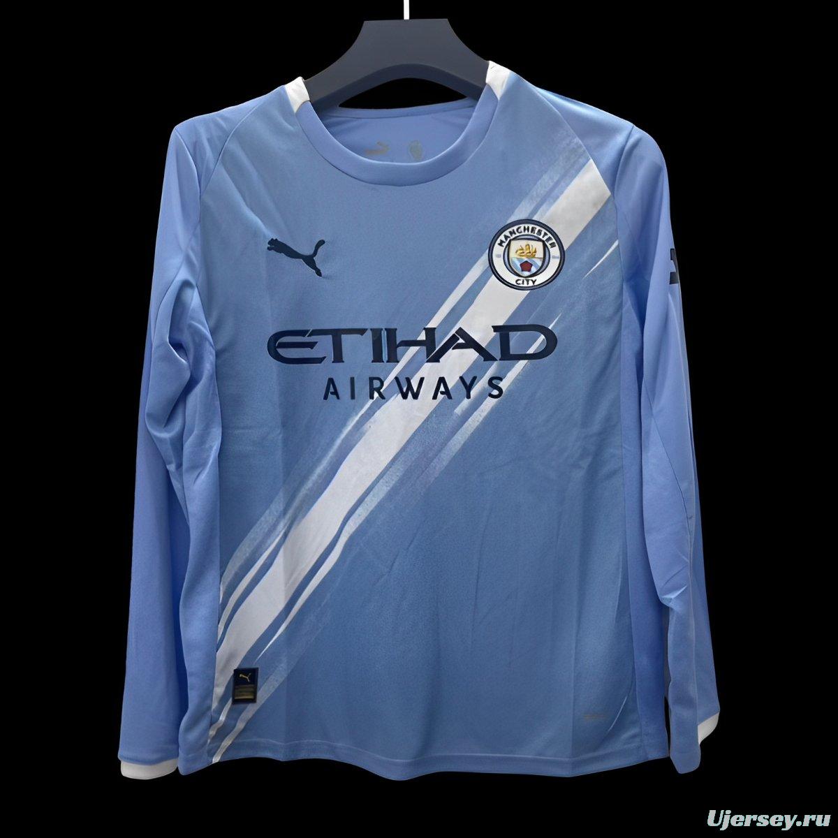 25/26 Manchester City Home Long Sleeve Jersey