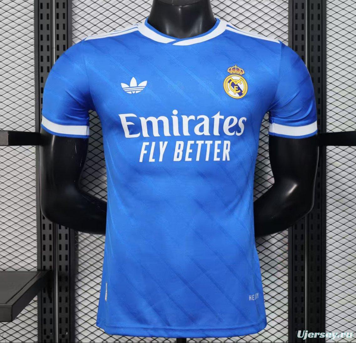 Player Version 25/26 Real Madrid Third Blue Jersey
