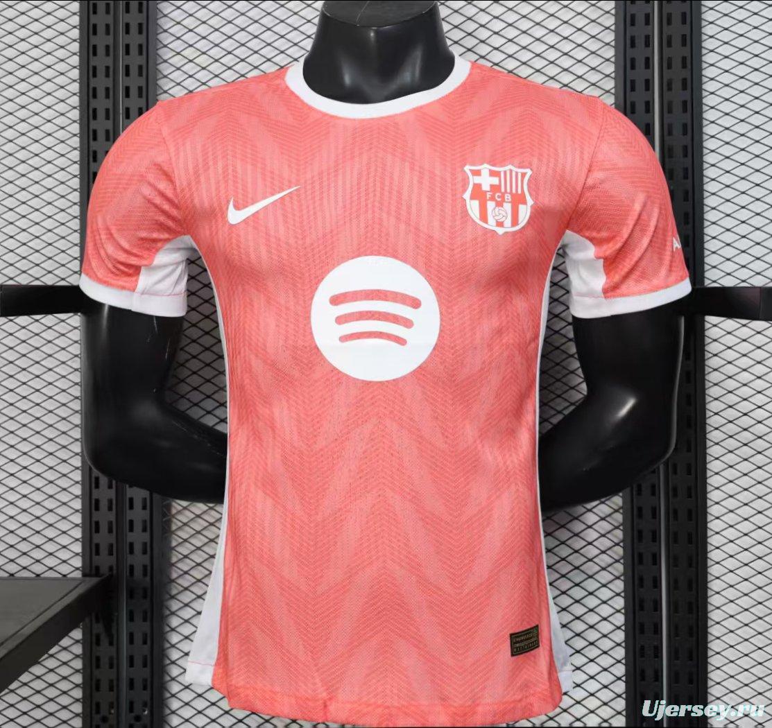 Player Version 25/26 Barcelona Pink with White Trim Jersey