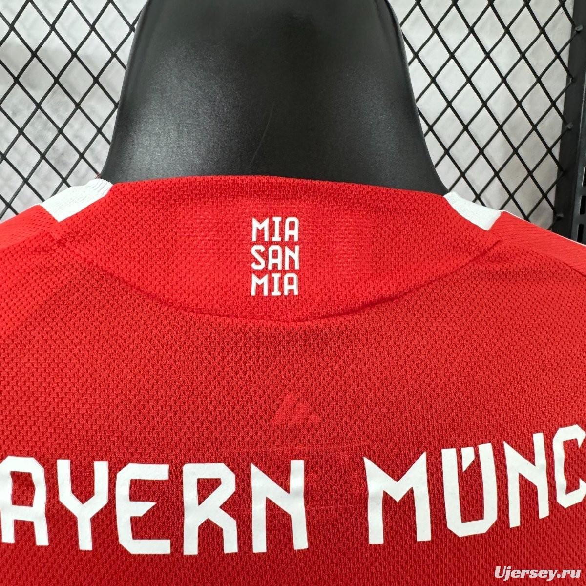 Player Version 25/26 Bayern Munich Home Long Sleeve Jersey