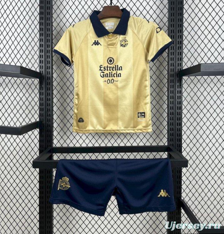 2025/26 KidsDeportivo De La Coruna 25th Anniversary Edition Kit