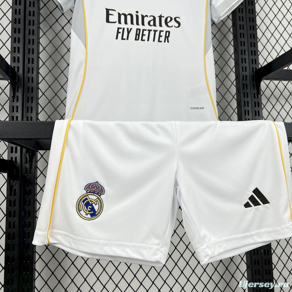25/26 Kids Real Madrid Home Jersey