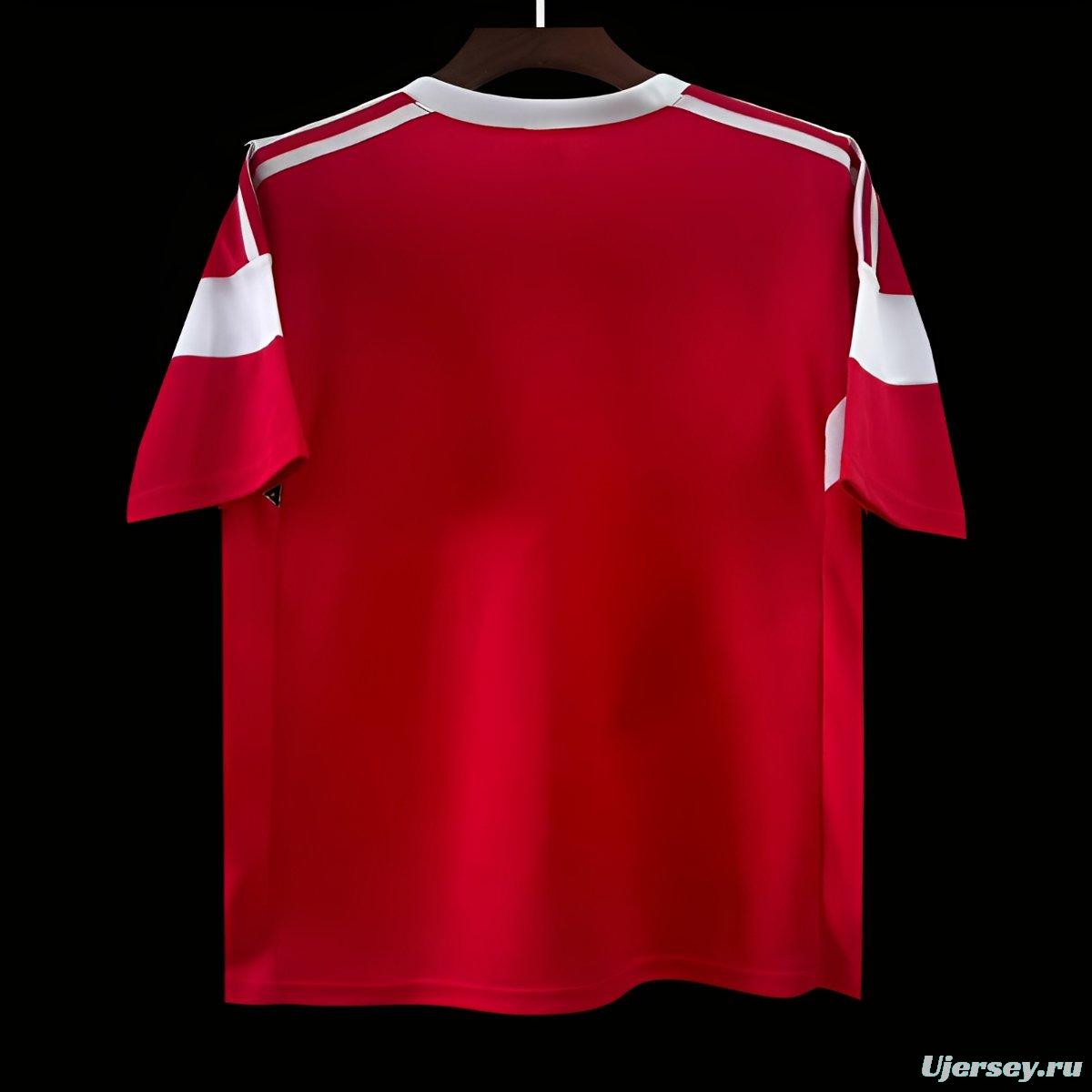 Retro 88/89 Hamburger SV Away Red Jersey