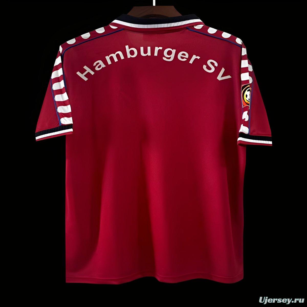 Retro 00/01 Hamburger SV Third Red Jersey