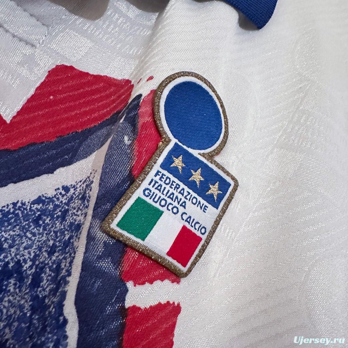 Retro 1994 Italy Diadora Player Special Training  Roberto Baggio Jersey