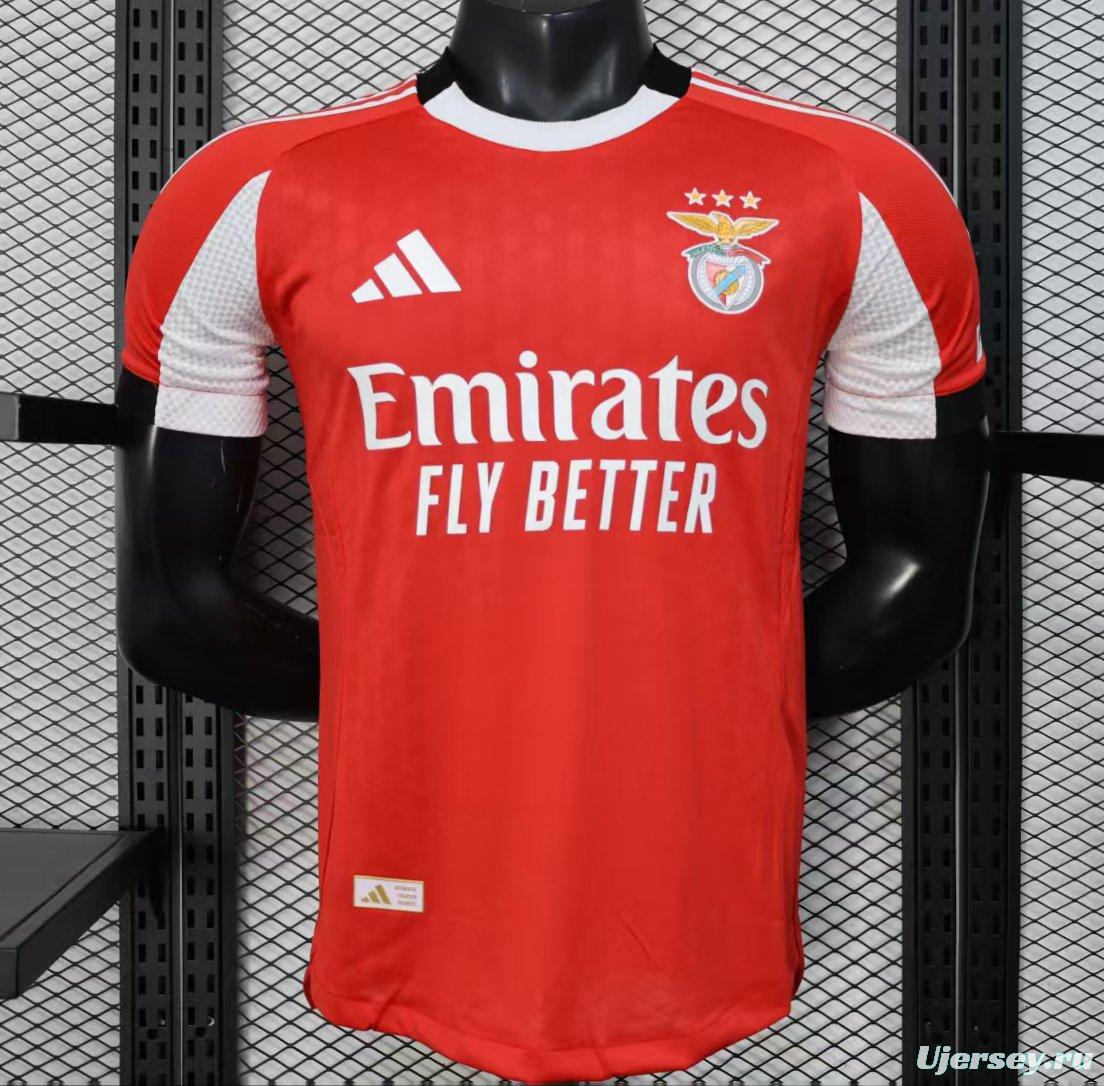 Player Version 25/26 Benfica Home Jersey