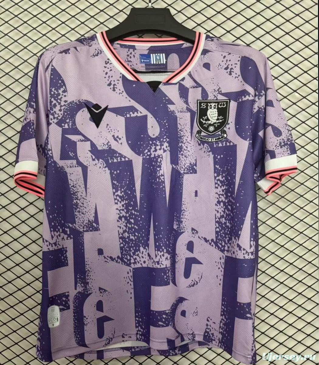 25/26 Sheffield Wednesday Away Purple Jersey