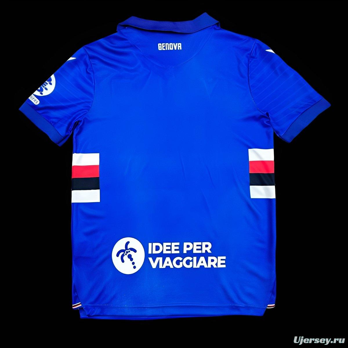 25/26 Sampdoria Home Jersey