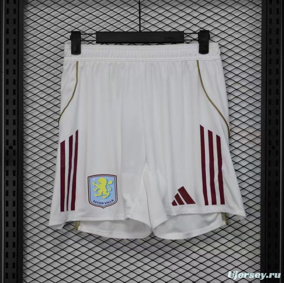 Player Version 25/26 Aston Villa White Shorts