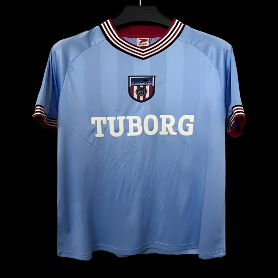 Retro 86/87 Sunderland Away Blue Jersey
