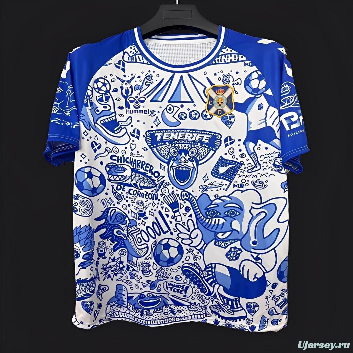 25/26 CD Tenerife Blue with Graffiti Art Jersey