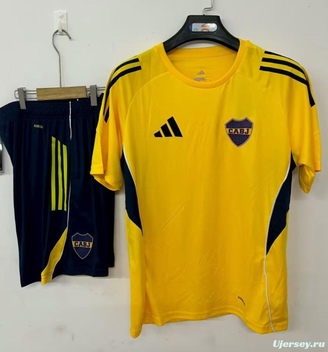25/26 Boca Juniors Pre-Match Jersey Yellow+ Shorts