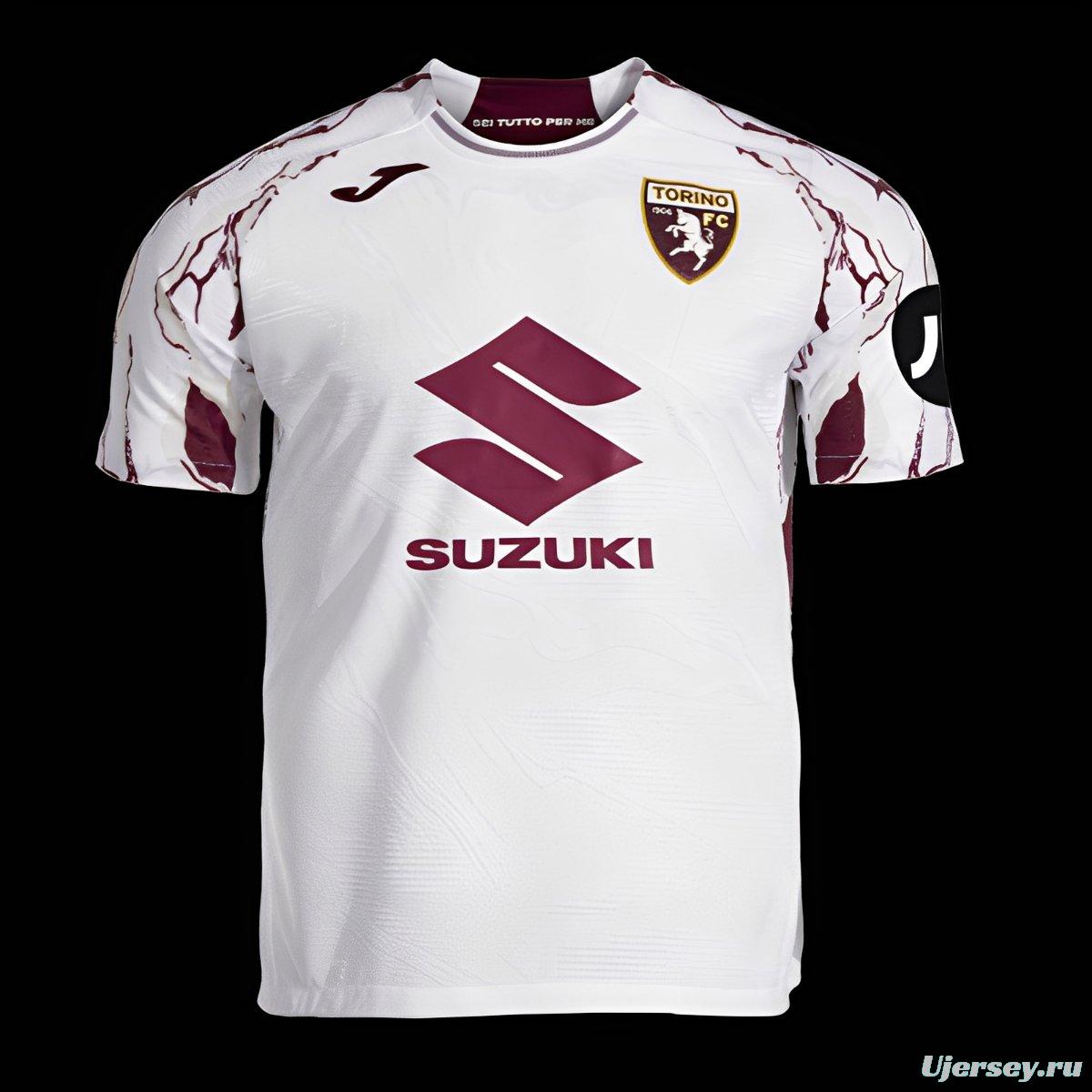 25/26 Torino Away White Jersey