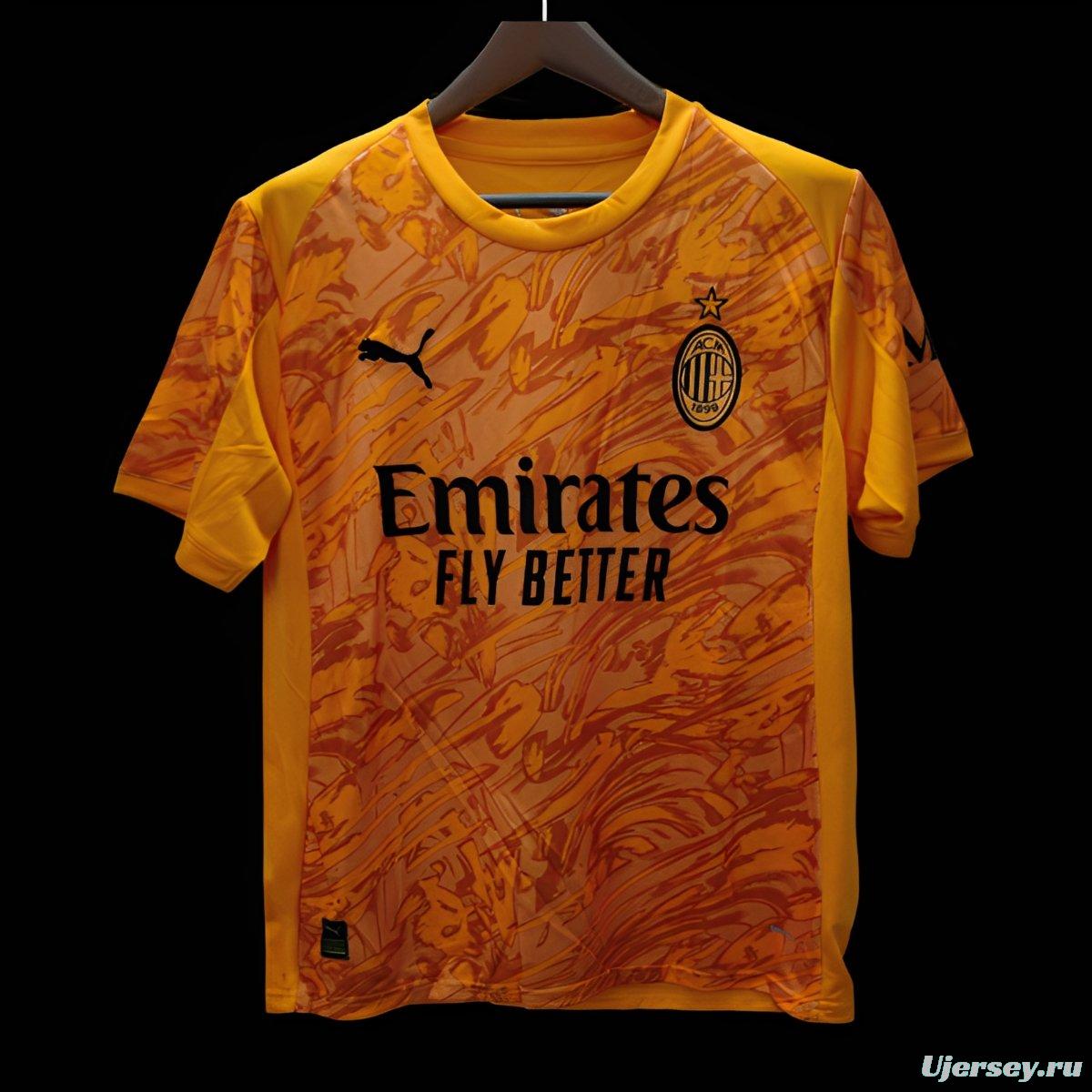 25/26 AC Milan Goalkeeper Third Orange Jersey