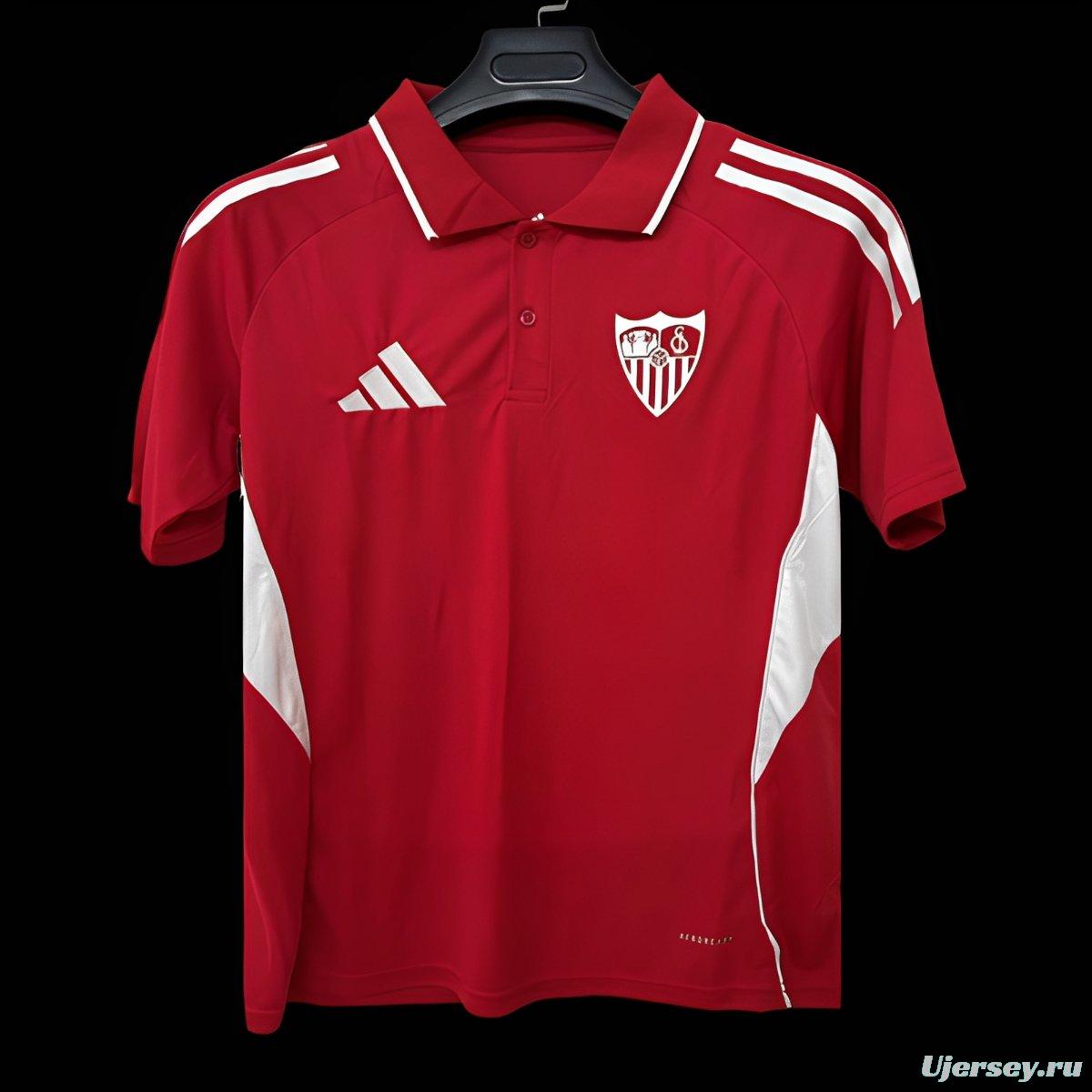 25/26 Sevilla Red POLO Jersey